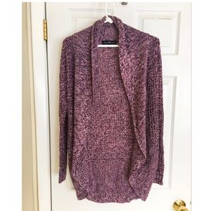 Purple Sweater Cardigan